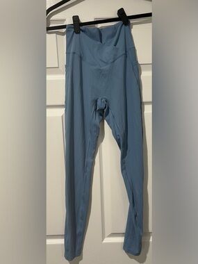 High-Waist Light Slate Blue Leggings